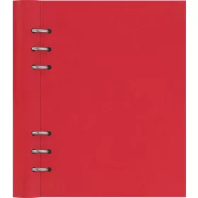   Tervező, naptár és füzet betéttel, A5, FILOFAX Clipbook Classic, piros (NFX023615)