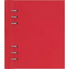   Tervező, naptár és füzet betéttel, A5, FILOFAX Clipbook Classic, piros (NFX023615)