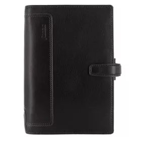   Kalendárium, gyűrűs, betétlapokkal, personal méret, FILOFAX, Holborn, fekete (NFX025116)