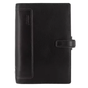   Kalendárium, gyűrűs, betétlapokkal, personal méret, FILOFAX, Holborn, fekete (NFX025116)