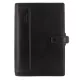Kalendárium, gyűrűs, betétlapokkal, personal méret, FILOFAX, Holborn, fekete (NFX025116)