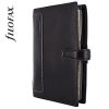 Kalendárium, gyűrűs, betétlapokkal, personal méret, FILOFAX, Holborn, fekete (NFX025116)