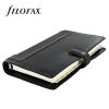 Kalendárium, gyűrűs, betétlapokkal, personal méret, FILOFAX, Holborn, fekete (NFX025116)