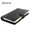 Kalendárium, gyűrűs, betétlapokkal, personal méret, FILOFAX, Holborn, fekete (NFX025116)