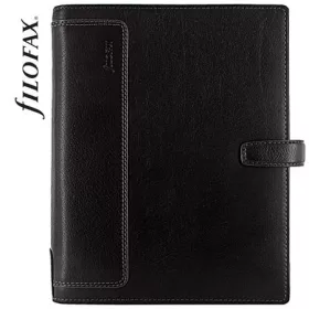  Kalendárium, gyűrűs, betétlapokkal, A5 méret, FILOFAX, Holborn, fekete (NFX025118)