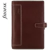 Kalendárium, gyűrűs, betétlapokkal, personal méret, FILOFAX, Holborn, barna (NFX025120)