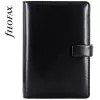 Kalendárium, gyűrűs, betétlapokkal, personal méret, FILOFAX Metropol, fekete (NFX026902)