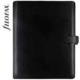   Kalendárium, gyűrűs, betétlapokkal, A4, FILOFAX Metropol, fekete (NFX026921)