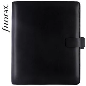   Kalendárium, gyűrűs, betétlapokkal, A5, FILOFAX Metropol, fekete (NFX026968)