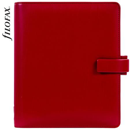 Kalendárium, gyűrűs, betétlapokkal, A5, FILOFAX Metropol, vörös (NFX026972)