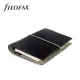 Kalendárium, gyűrűs, betétlapokkal, personal méret, FILOFAX, Domino, fekete (NFX027802)