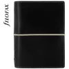 Kalendárium, gyűrűs, betétlapokkal, pocket méret, FILOFAX, Domino, fekete (NFX027846)