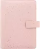 Kalendárium, gyűrűs, betétlapokkal, personal méret, FILOFAX, Confetti, rózsakvarc (NFX028723)