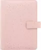 Kalendárium, gyűrűs, betétlapokkal, personal méret, FILOFAX, Confetti, rózsakvarc (NFX028723)