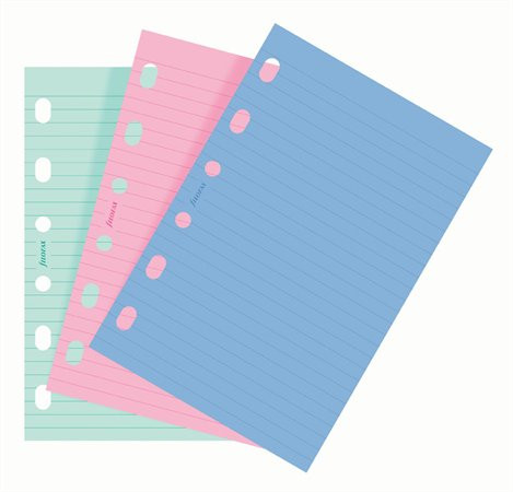 Kalendárium betét, jegyzetlap, personal méret, vonalas, FILOFAX, vegyes szín (NFX130507)