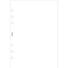   Kalendárium betét, jegyzetlap, personal méret, sima, FILOFAX, fehér (NFX132405)