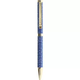   Golyóstoll, 1,0 mm, arany színű klip, kék tolltest, FILOFAX Indigo, fekete (NFX132766)