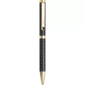   Golyóstoll, 1,0 mm, arany színű klip, fekete tolltest, FILOFAX Moonlight, fekete (NFX132823)