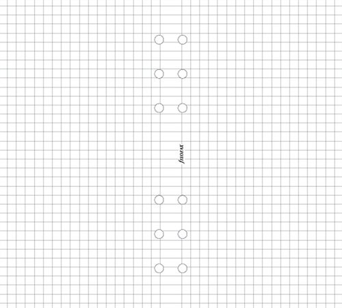 Kalendárium betét, jegyzetlap, personal méret, kockás, FILOFAX, fehér (NFX132905)