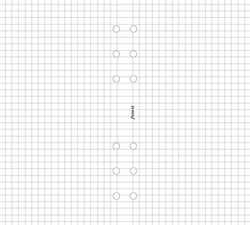 Kalendárium betét, jegyzetlap, A5, kockás, FILOFAX, fehér (NFX342905)