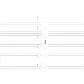   Kalendárium betét, jegyzetlap, A5, vonalas, FILOFAX, fehér (NFX343008)