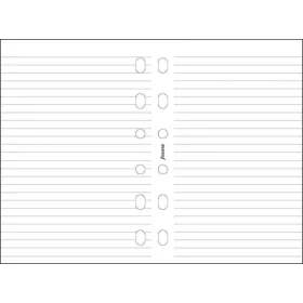   Kalendárium betét, jegyzetlap, A5, vonalas, FILOFAX, fehér (NFX343008)
