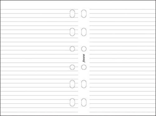Kalendárium betét, jegyzetlap, A5, vonalas, FILOFAX, fehér (NFX343008)