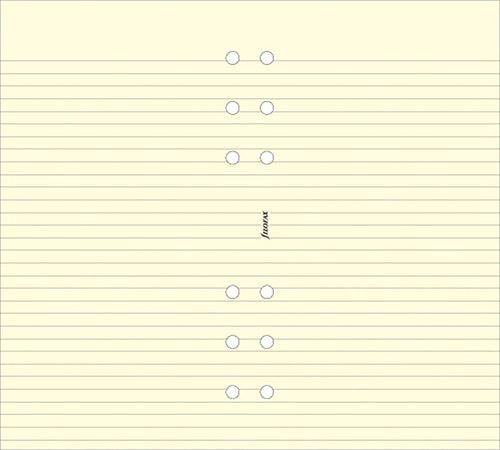 Kalendárium betét, jegyzetlap, A5, vonalas, FILOFAX, krémszín (NFX343032)