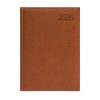 Naptár, tervező, A5, napi, műbőr, TOPTIMER, Business, barna (NKB021BU)