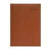 Naptár, tervező, A5, napi, műbőr, TOPTIMER, Business, barna (NKB021BU)