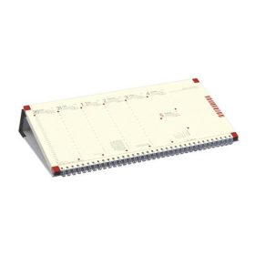   Naptár, asztali, fekvő, TOPTIMER, jegyzetblokkos, fekete (NKC050FKU)