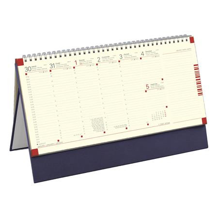 Naptár, asztali, álló, TOPTIMER, jegyzetblokkos, kék (NKC051KU)