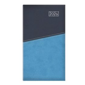   Zsebnaptár, álló elrendezésű, TOPTIMER Duplex, kék-világoskék (NKD035KVKU)