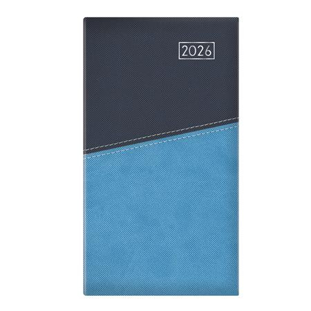 Zsebnaptár, álló elrendezésű, TOPTIMER Duplex, kék-világoskék (NKD035KVKU)