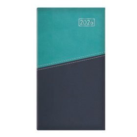   Zsebnaptár, álló elrendezésű, TOPTIMER Duplex, türkiz-kék (NKD035TKU)