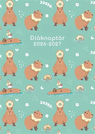 Diáknaptár, 2026/2027 tanév, B6, heti, TOPTIMER, Capibara (NKDPU)
