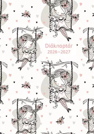 Diáknaptár, 2026/2027 tanév, B6, heti, TOPTIMER Hintázó kislány (NKDTCU)
