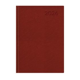   Naptár, tervező, A5, napi, TOPTIMER, Economic, bordó (NKE021BOU)