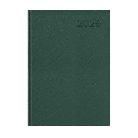 Naptár, tervező, A5, napi, TOPTIMER, Economic, zöld (NKE021ZU)