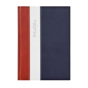   Naptár, tervező, B5, heti, TOPTIMER Fashion, bordó-fehér-kék (NKF011BOFKU)