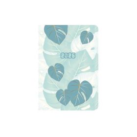   Naptár, tervező, B6, heti, TOPTIMER, Joy flexi, levelek (NKF012LU)