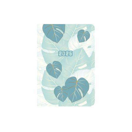 Naptár, tervező, B6, heti, TOPTIMER, Joy flexi, levelek (NKF012LU)