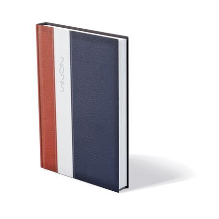 Naptár, tervező, A5, napi, TOPTIMER Fashion, bordó-fehér-kék (NKF021BOFK25)
