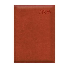   Naptár, tervező, B5, napi, TOPTIMER, Image, vörösesbarna (NKI020VBU)
