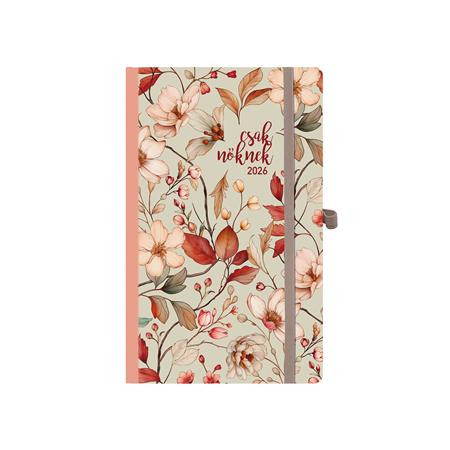 Naptár, tervező, A5, heti, TOPTIMER, Csak Nőknek, vintage (NKJ018DMU)