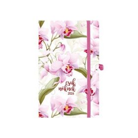   Naptár, tervező, A5, heti, TOPTIMER, Csak Nőknek, orchidea (NKJ018HKU)