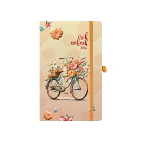   Naptár, tervező, A5, heti, TOPTIMER, Csak Nőknek, bicikli (NKJ018KU)