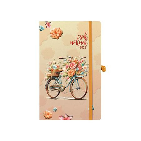 Naptár, tervező, A5, heti, TOPTIMER, Csak Nőknek, bicikli (NKJ018KU)