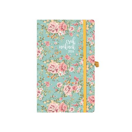 Naptár, tervező, A5, heti, TOPTIMER, Csak Nőknek, romantik (NKJ018RU)