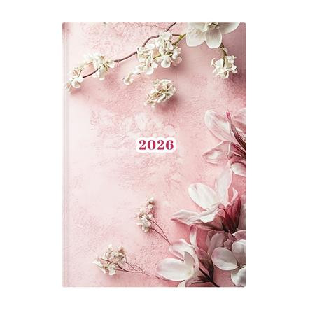 Naptár, tervező, A5, napi, TOPTIMER, Joy, fátyolvirág (NKJ021FVU)